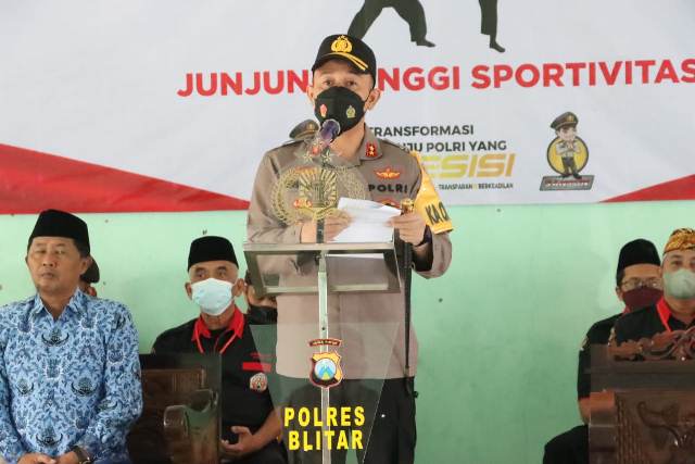 Pencak Silat Kapolres Cup 2022 Resmi Dibuka, Kapolres Blitar : Kami Siapkan Wadah Untuk Silaturahmi Antar Perguruan