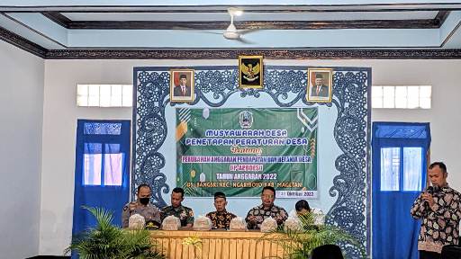 Musdes P-APBDES Desa Bangsri Kecamatan Ngariboyo Kabupaten Magetan Tahun 2022