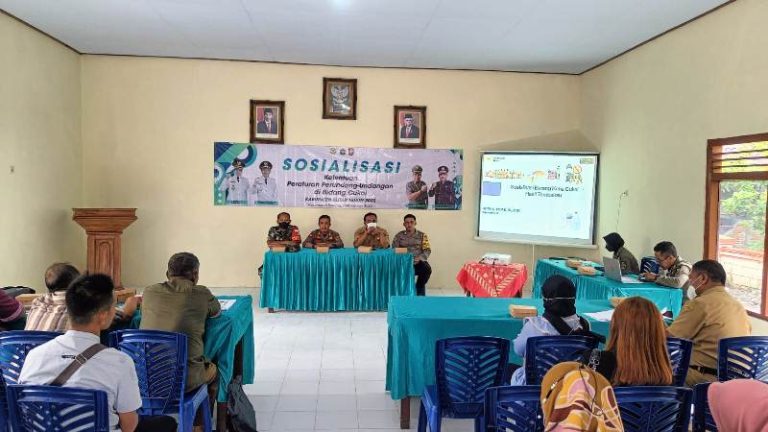 SOSIALISASI PERUNDANG-UNDANGAN  BARANG KENA CUKAI HASIL TEMBAKAU DI KECAMATAN BAKUNG