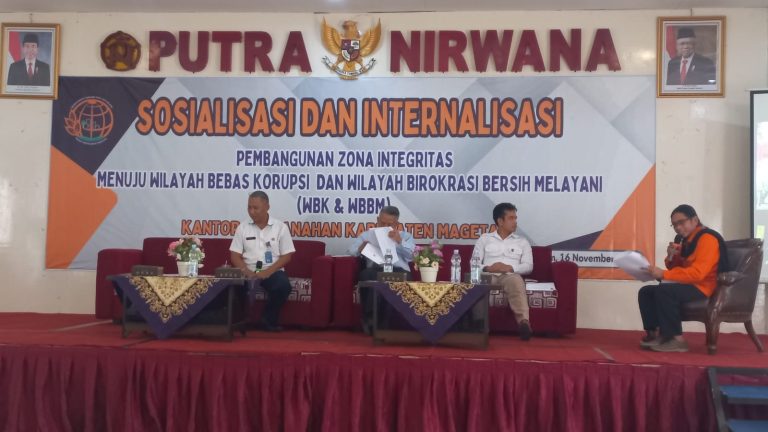 BPN Magetan Menuju WBK Serta WBBM , Komitmen Cegah Pungli PTSL