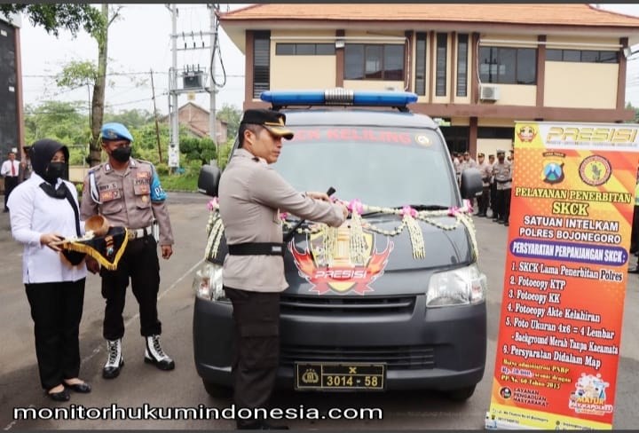 Permudah Layanan Masyarakat, Polres Bojonegoro Launching Mobil SKCK Keliling