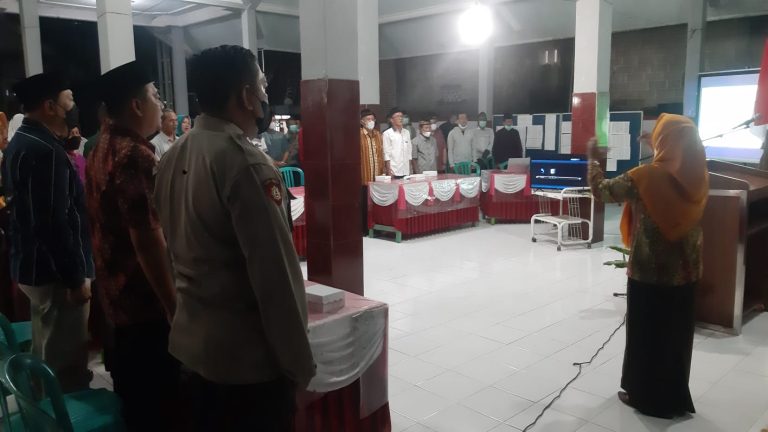 Hadiri Visi Misi CaKades, Kapolsek Srengat Sampaikan Himbauan Kamtibmas