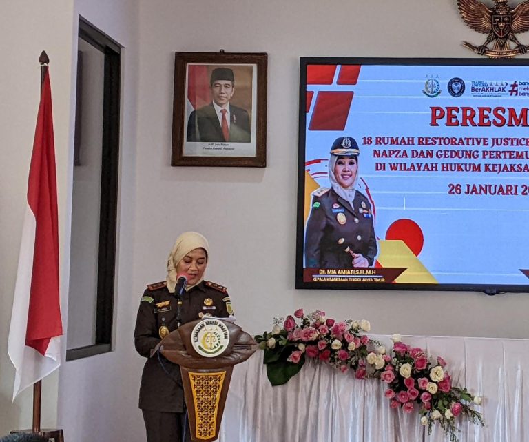 Peresmian Balai Rehabilitasi Nafza dan Peresmian 18 Rumah Restorative Justice Desa/Kelurahan Oleh Kepala Kejaksaan Tinggi Provinsi Jatim