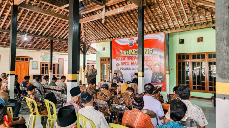 Polres Blitar Kota Launching Kampung Tangguh Anti Narkoba