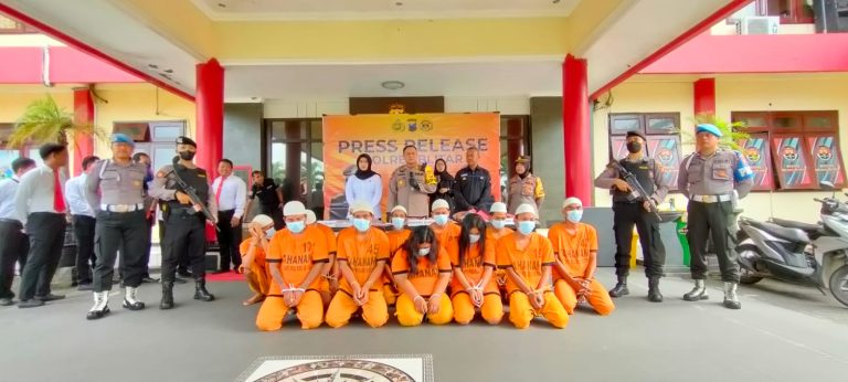 Satu Bulan Jabat Sebagai Kapolres Blitar Polda Jatim AKBP Anhar Arlia Rangkuti SIK Ungkap 9 Kasus Kriminalitas Di Kabupaten Blitar