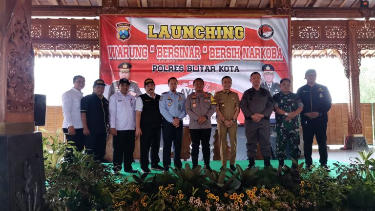 Polres Blitar Kota Launching Warung Bersih Narkoba