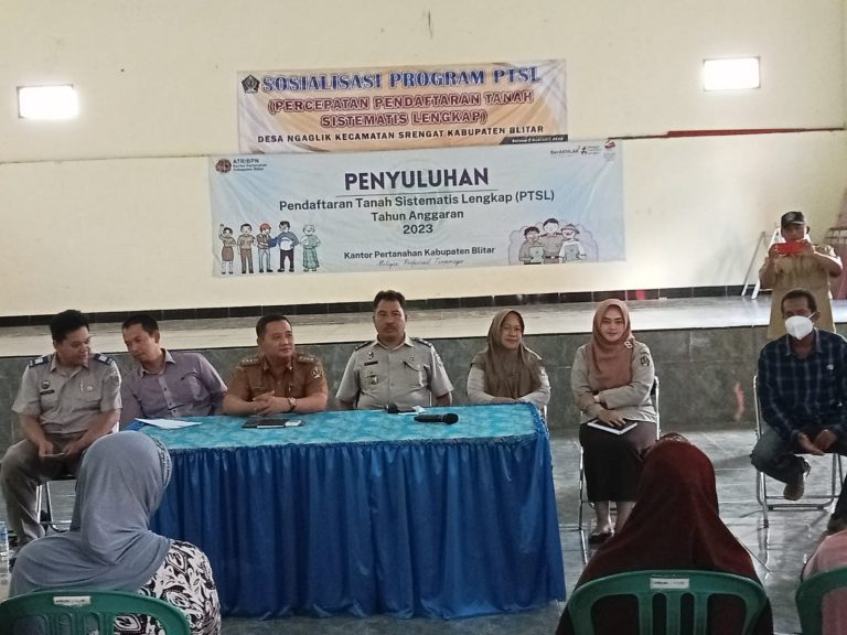 BPN Kabupaten Blitar Gelar Sosialisasi PTSL di Desa Ngaglik