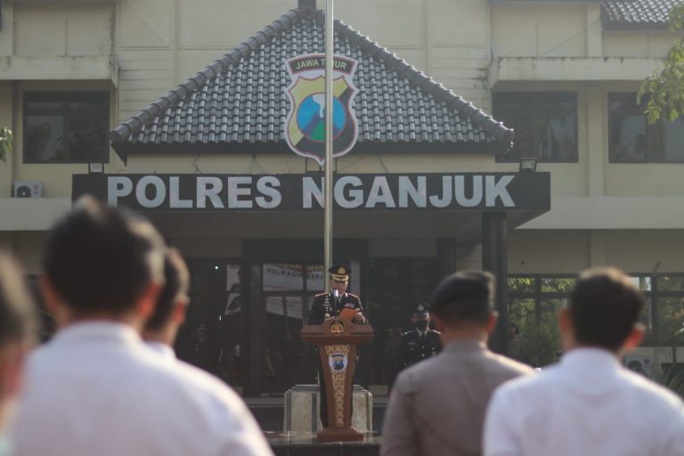 Kapolres Nganjuk Pimpin Upacara Hari Lahir Pancasila 1 Juni 2023