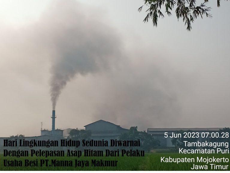 HARI PERINGATAN LINGKUNGAN HIDUP SEDUANI DIWARNAI PELEPASAN ASAP HITAM DAN AIR HITAM KE MEDIA LINGKUNGAN OLEH PT.MANNA JAYA MAKMUR