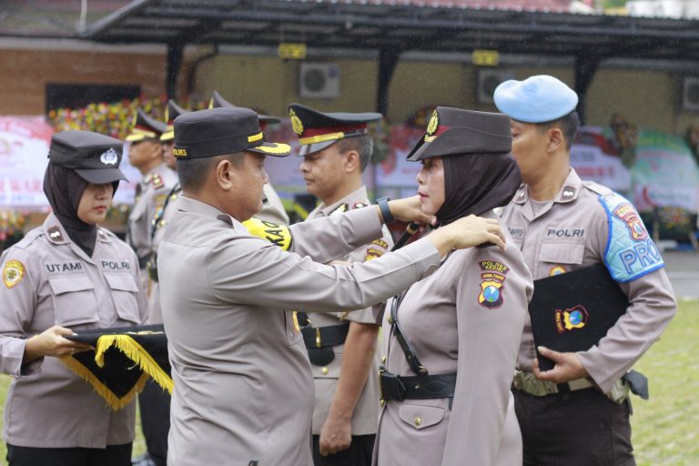 Kapolres Blitar Kota Pimpin Sertijab Kabag Ops, Kasat Narkoba dan Kapolsek Udanawu