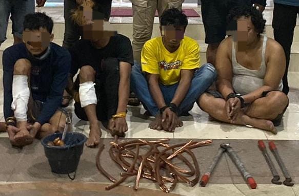 Polres Gresik Berhasil Amankan Tersangka Komplotan Pencuri Kabel PLN 