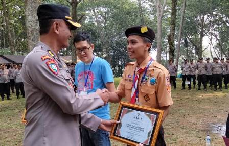 Delegasi Polres Pacitan Raih Juara 1 Lomba Cerdas Cermat Pada Kemah Bakti Pancasila