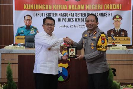 Sekjen Wantannas RI Apresiasi Kinerja Polres Jember