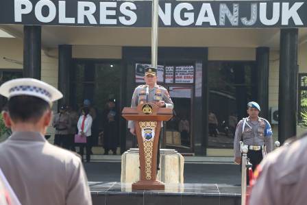 Mutasi Jabatan Wakapolres Nganjuk, Kasat Lantas dan Kapolsek, Kapolres Nganjuk: Buat Inovasi yang Menunjang Kinerja dan Raih Prestasi