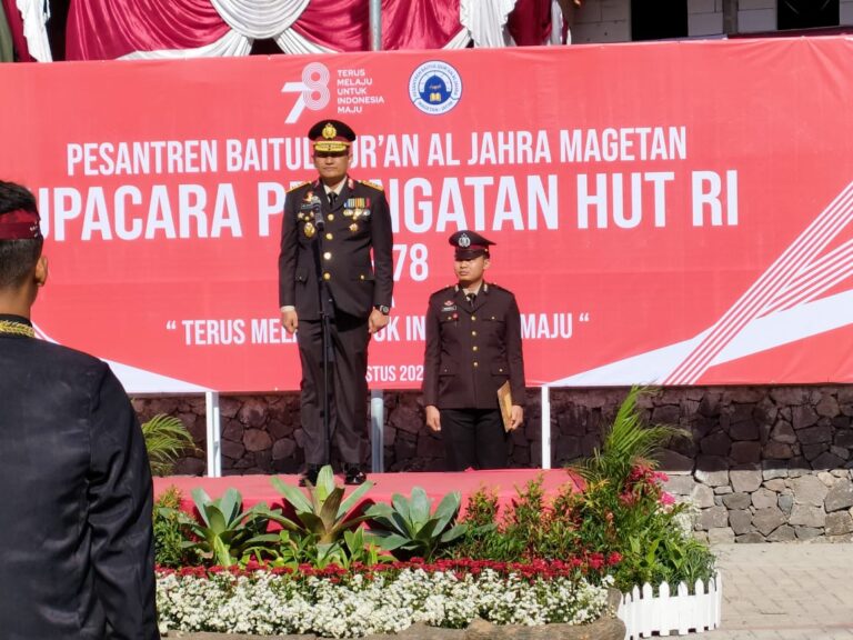 Tanamkan Patriotisme dan Nasionalisme Ke Pesantren, Wakapolres Magetan Dampingi Petinggi BNPT