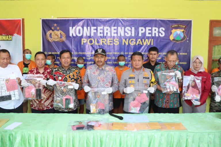 Polres Ngawi Berhasil Amankan 15 Orang Terduga Pengedar dan Pengguna Narkoba