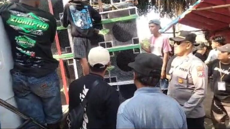 Polsek Ponggok Tegas Turunkan Sounds System Yang Melanggar Aturan Saat Karnaval