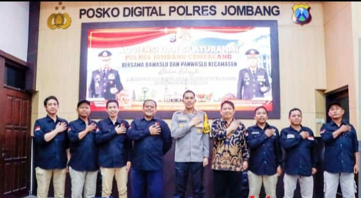 Polres Jombang  Audiensi Bersama Bawaslu