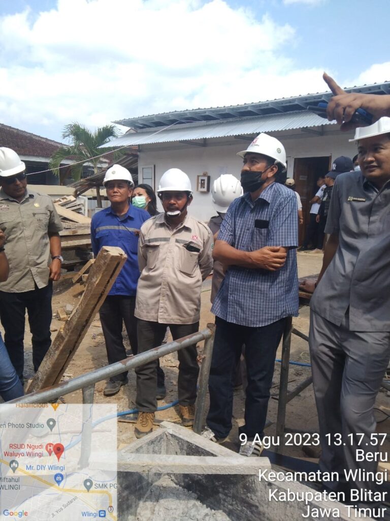 KOMISI III DPRD KABUPATEN BLITAR TEMUKAN BERBAGAI BANGUNAN TIDAK SESUAI ATURAN PADA PROYEK GEDUNG ICU DI RSUD NGUDI WALUYO