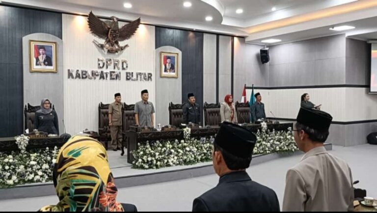 DPRD Usulkan Pemberhentian Wakil Bupati Blitar Dengan Hormat Melalui Rapat Paripurna