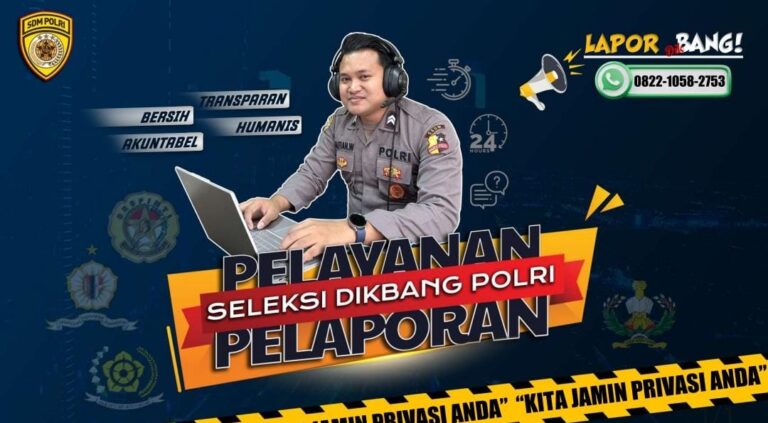 Buka Seleksi Dikbangpimti 2024, SSDM Polri Luncurkan Layanan “Laporbang”