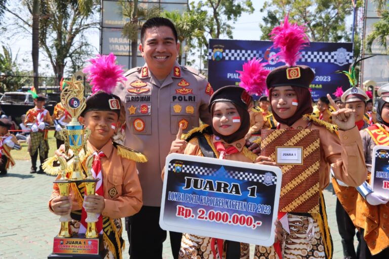 Serunya Lomba Pocil dalam Rangka HUT Lantas ke-68 Polres Magetan