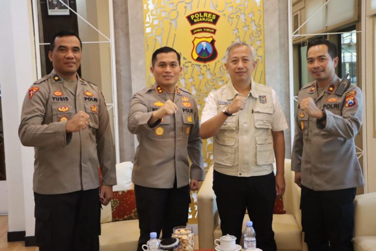 Kapolres Nganjuk menerima Kunjungan Pj. Bupati Nganjuk Bahas Langkah Strategis Penguatan Harkamtibmas