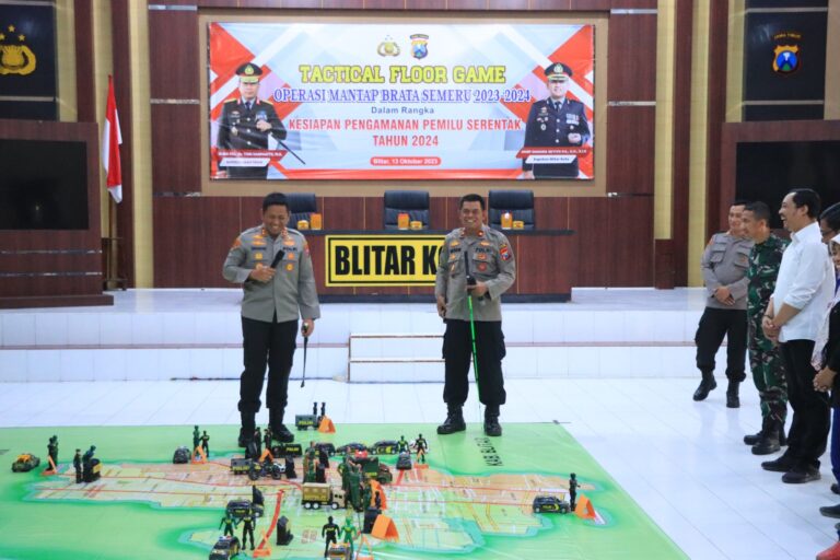 Jelang Pemilu, Polres Blitar Kota GelarRapat Koordinasi Eksternal Kesiapan Operasi Mantap Brata Semeru 2023-2024
