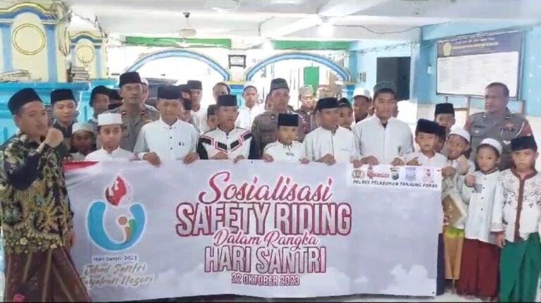 Sambut Hari Santri Polres Tanjungperak Ajak Santri Wani Berbudaya Tertib