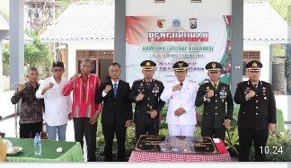 Dandim 0812 Lamongan Bersama Forkopimda Kukuhkan Kampung Tanggap Hibernasi