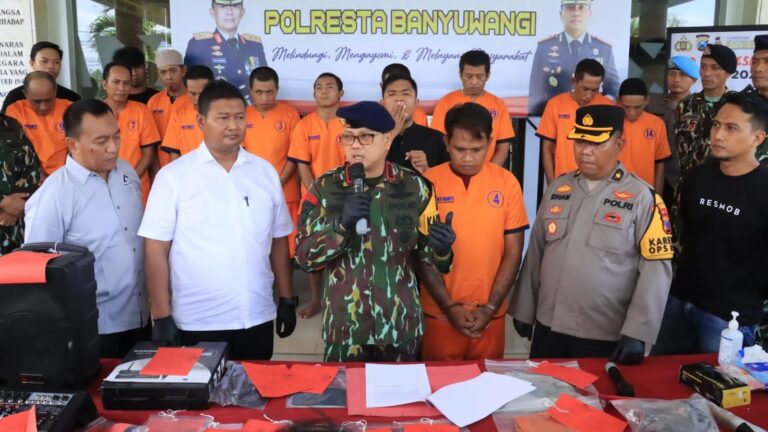 Polresta Banyuwangi Amankan 11 Tersangka dalam Serangkaian Kasus Kriminal