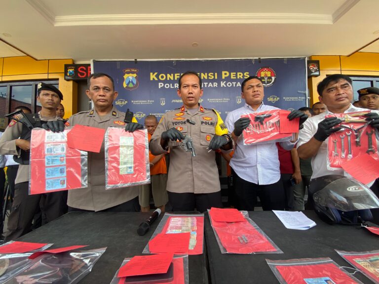 Polres Blitar Kota Ungkap Kasus Curanmor Spesialis Perkantoran