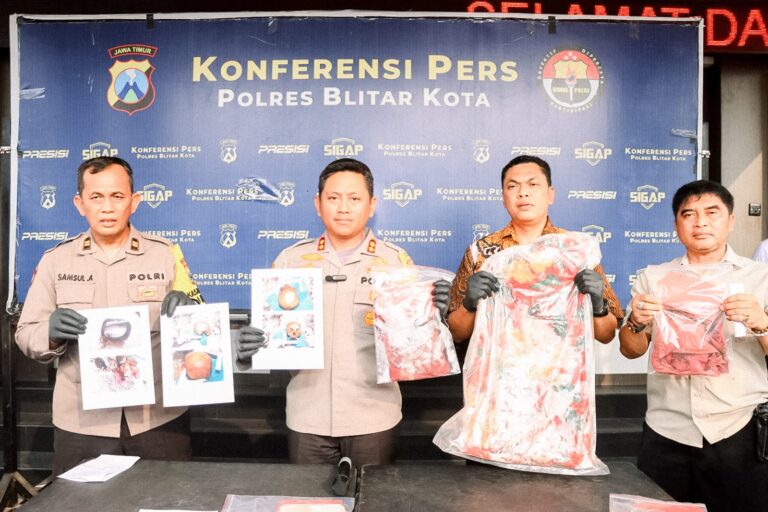 Polres Blitar Kota Ungkap Pelaku Pembunuhan Sosok Wanita yang menjadi Kerangka di Ponggok Blitar