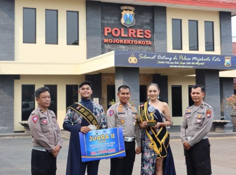 Duta Lalu Lintas Polres Mojokerto Kota Raih Juara Dua Tingkat Polda Jatim