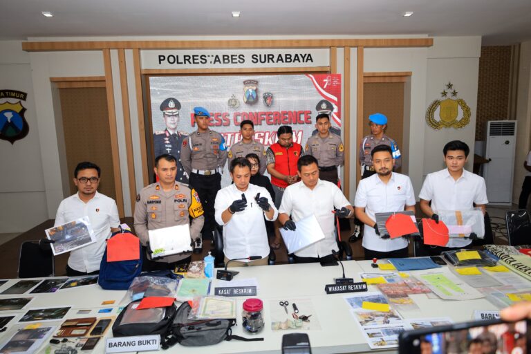 Polisi Berhasil Amankan Tersangka Pencurian Spesialis Pecah Kaca Mobil di Surabaya