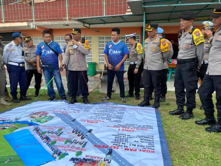 Polres Blitar Kota Terjunkan 252 Personel Amankan Pertandingan Penyisihan Liga 3 di Stadion Gelora Penataran