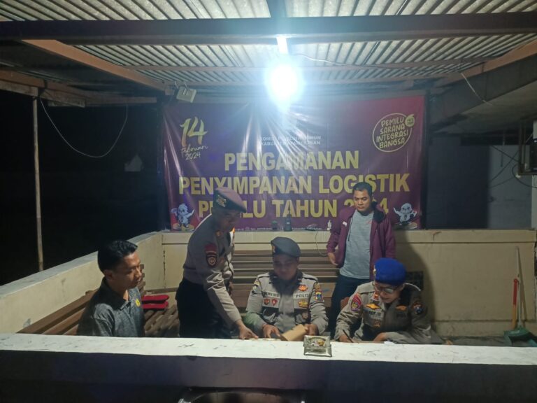 Polres Pamekasan Siagakan Personel 24 jam di Kantor KPU dan Gudang Logistik Pemilu 2024