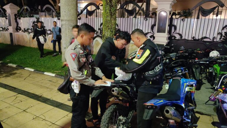 Polresta Malang Kota Kembali Amankan Ratusan Motor Knalpot Brong Diduga Untuk Balapan Liar