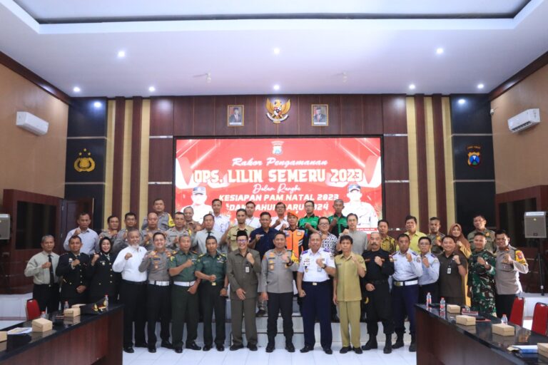 Rakor Lintas Sektoral Operasi Lilin Semeru Digelar, Polres Blitar Kota Bahas Pengamanan Jelang Nataru