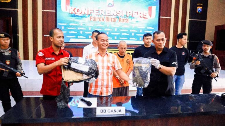 Sat Narkoba Polres Blitar Kota Ungkap Kasus Narkotika Jenis Ganja