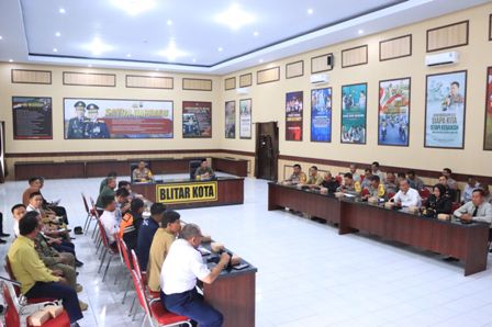 Rakor Lintas Sektoral Operasi Lilin Semeru Digelar, Polres Blitar Kota Bahas Pengamanan Jelang Nataru