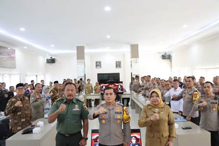 Polres Nganjuk Gelar Rakor Lintas Sektoral, Rapatkan Barisan Jelang Nataru 2023