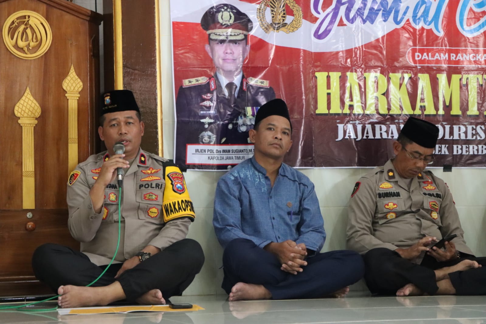 Jumat Curhat, Polres Nganjuk Sosialisasikan Program Cooling System