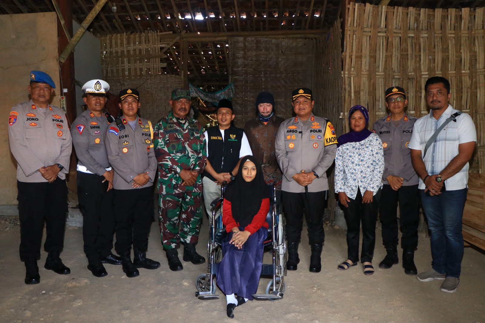 Polres Ngawi Bersama Baznas Bedah Rumah Penyandang Disabilitas