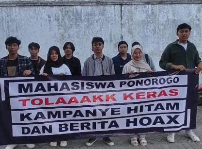 Aliansi Mahasiswa Ponorogo Kompak Tolak Berita Hoax dan Kampanye Hitam