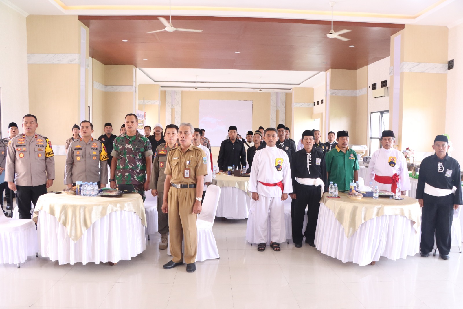 Deklasari Pemilu Damai Kelompok Perguruan Silat di Nganjuk, Kapolres : Polres Nganjuk Siap Mendukung