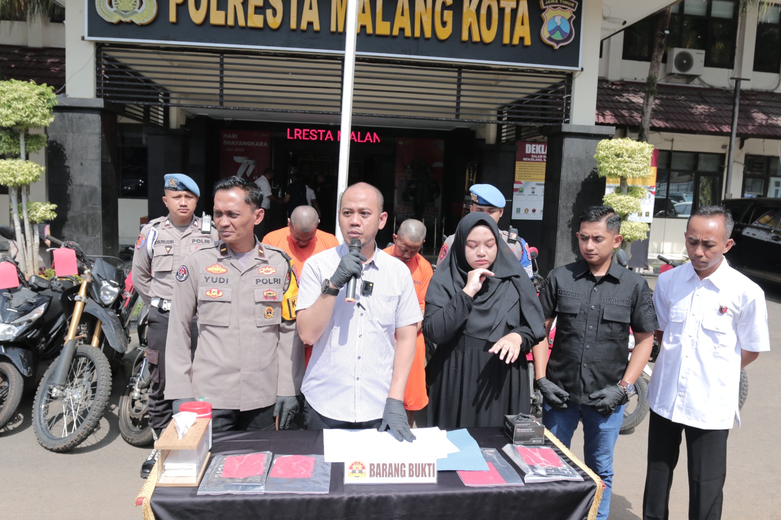 Polresta Malang Kota Berhasil Amankan Komplotan Curanmor, Tersangka Residivis Jaringan Antar Kota