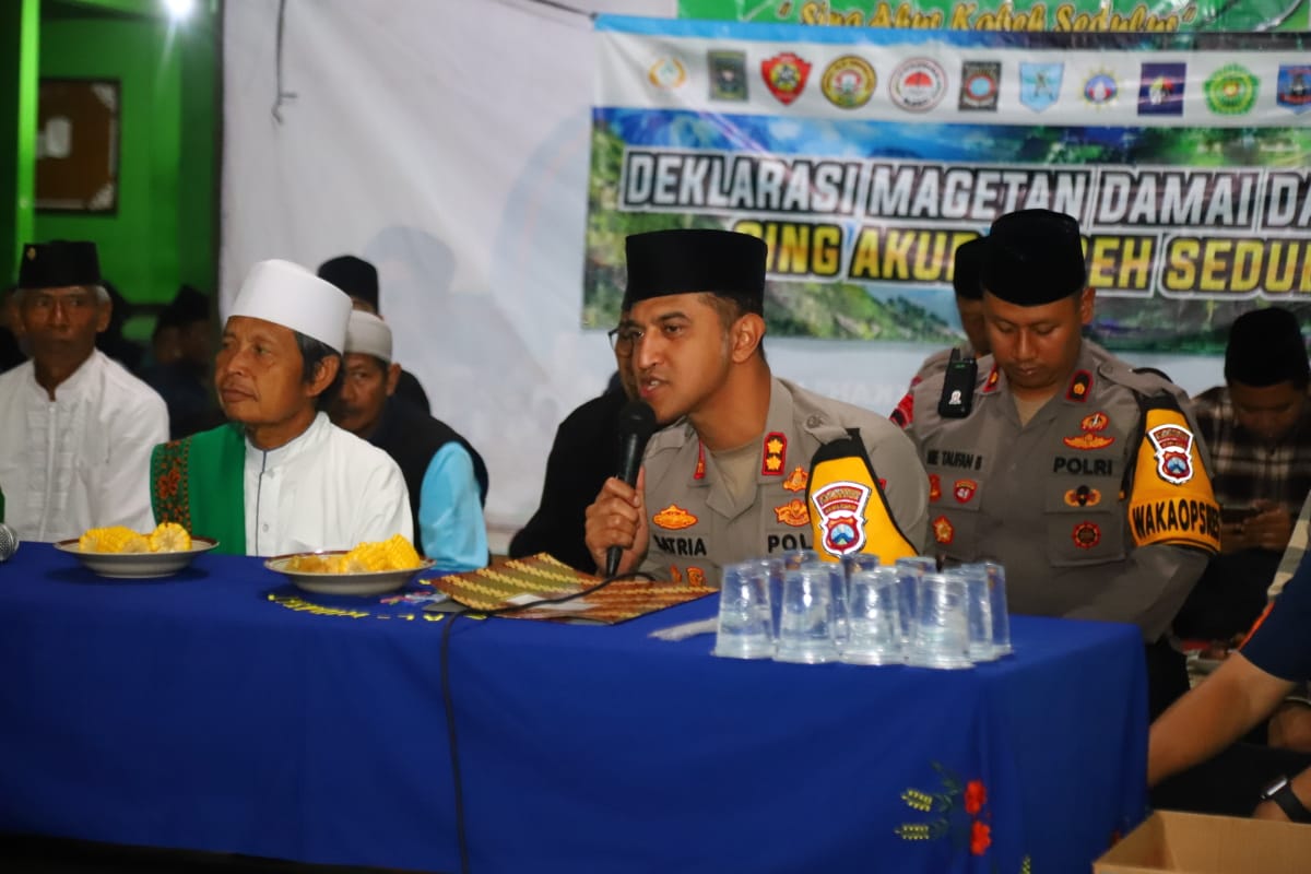 Polres Magetan Gandeng Perguruan Silat Jaga Kondusifitas Pemilu 2024