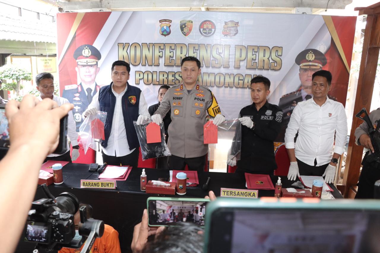 Polres Lamongan Berhasil Ungkap Pembobol Minimarket Tersangka Residivis