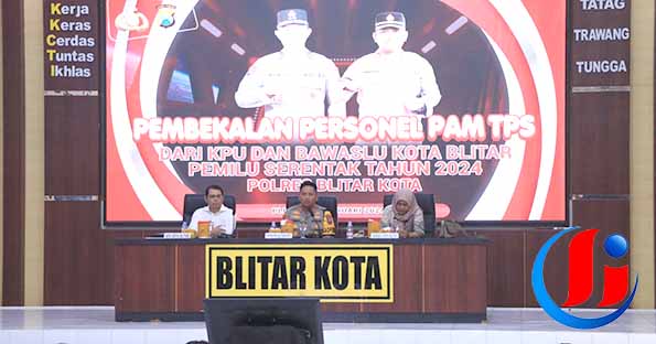 Polres Blitar Kota Gandeng KPU dan Bawaslu Bekali Personel PAM TPS